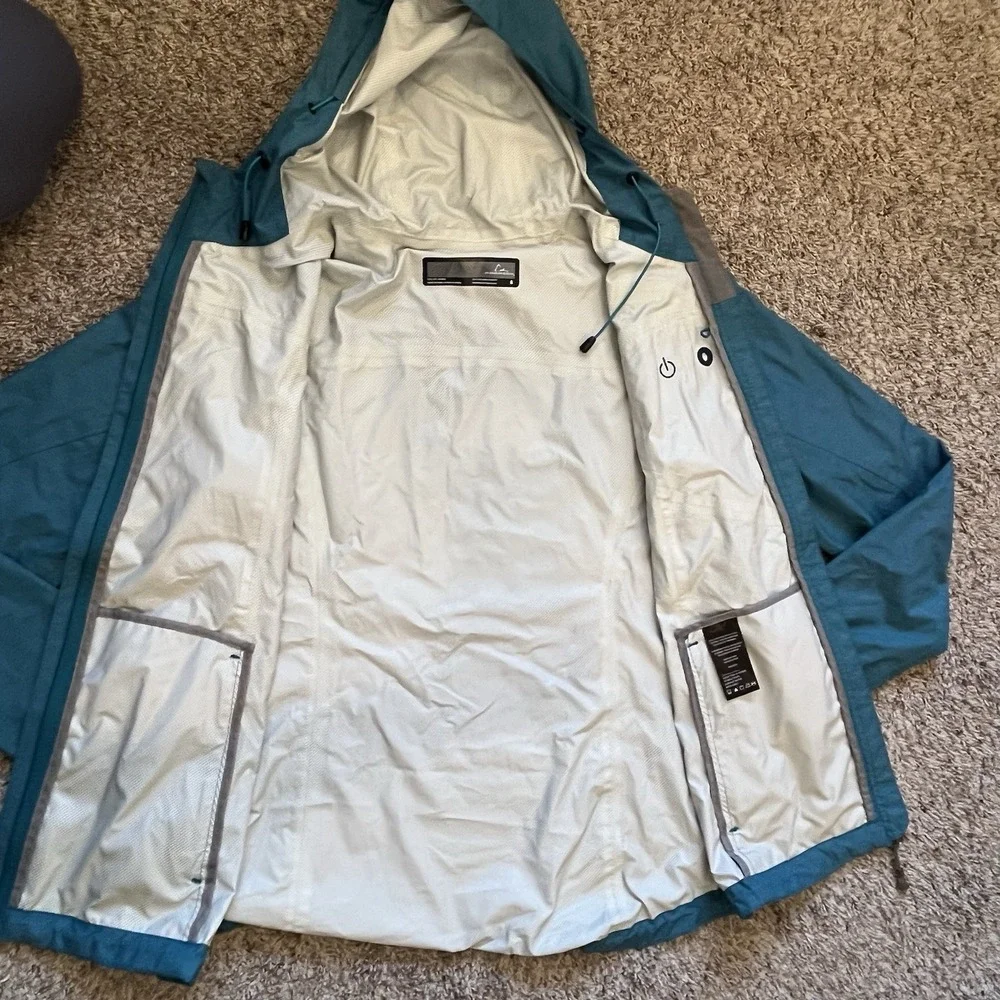 Paradox Windbreaker Women's Size Small Teal Blue Lightweight Good Full Zip - Picture 5 of 9